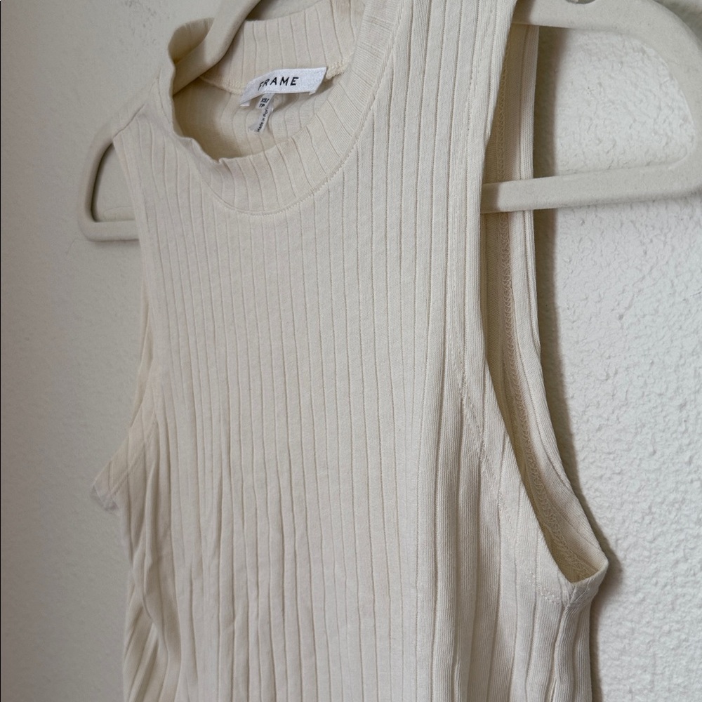 Frame Ribbed Cotton Tank - Picture 5 of 6